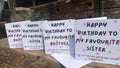 Favourite Sibling Birthday Card, Hand-Illustrated Celebration Greeting, Personalised Foiling Option