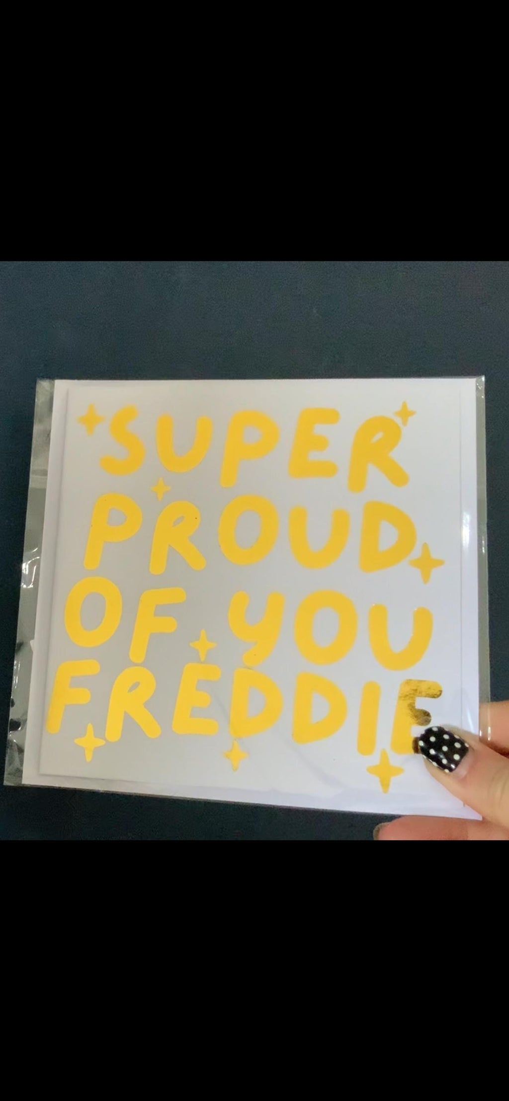 Super Proud of You Card, Congrats, Congratulations, Hand-Illustrated Celebration Greeting, Personalised Foiling Option