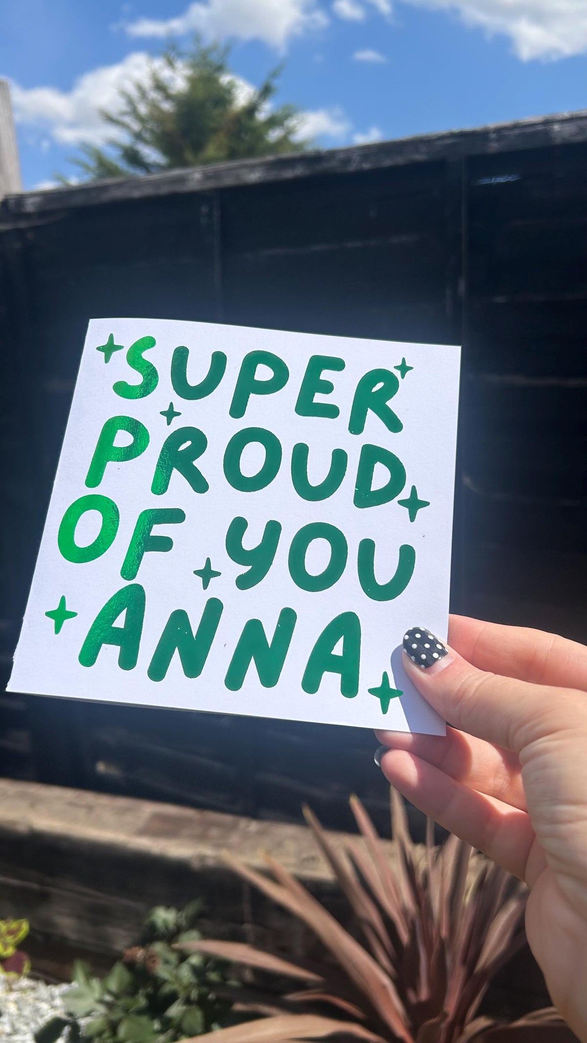 Super Proud of You Card, Congrats, Congratulations, Hand-Illustrated Celebration Greeting, Personalised Foiling Option