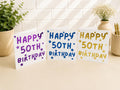 Happy Birthday Card, Personalised Foiling Celebration Greeting (Any Age)