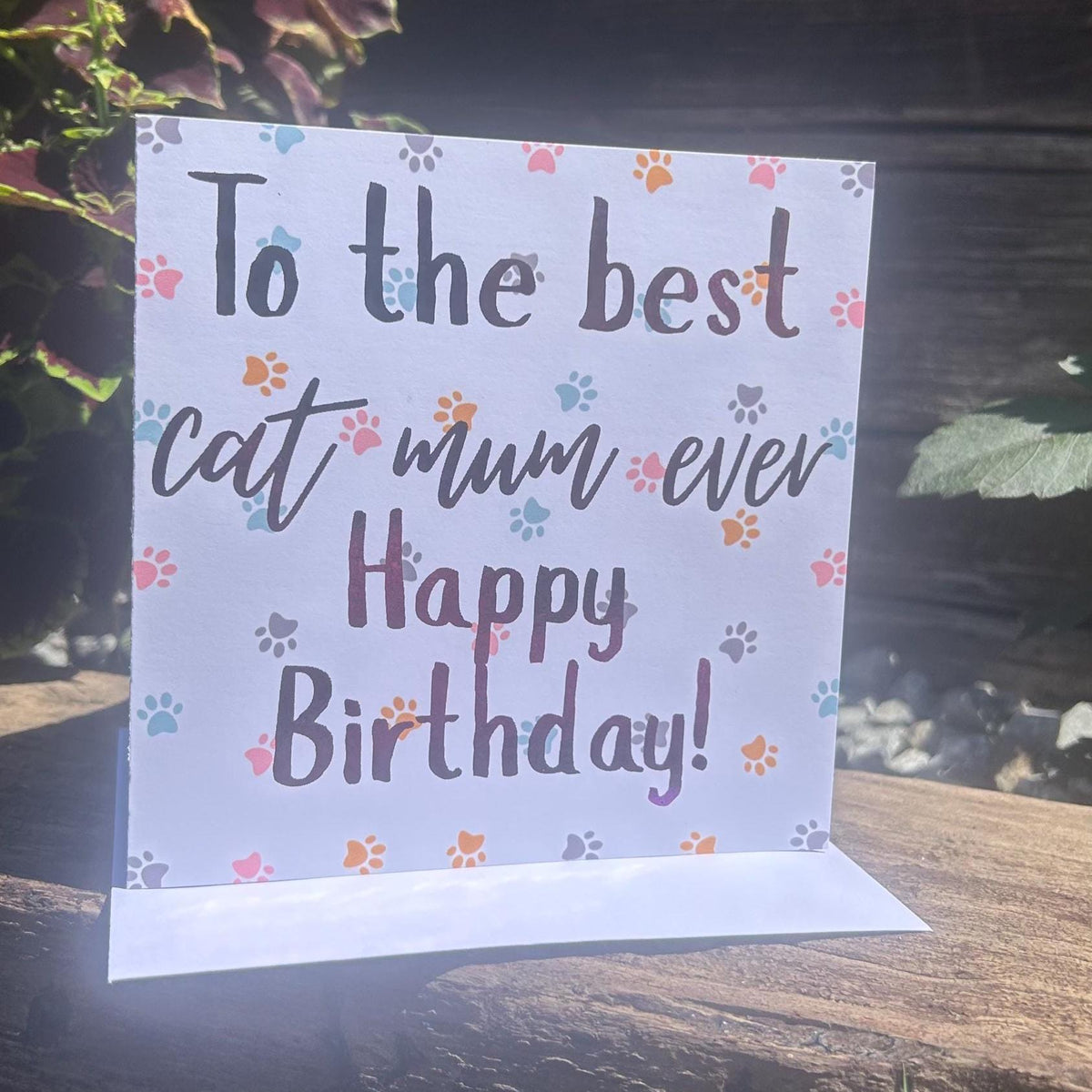 Dog Cat Mum Dad Pet Birthday Card, Celebration Greeting, Personalised Foiling Option